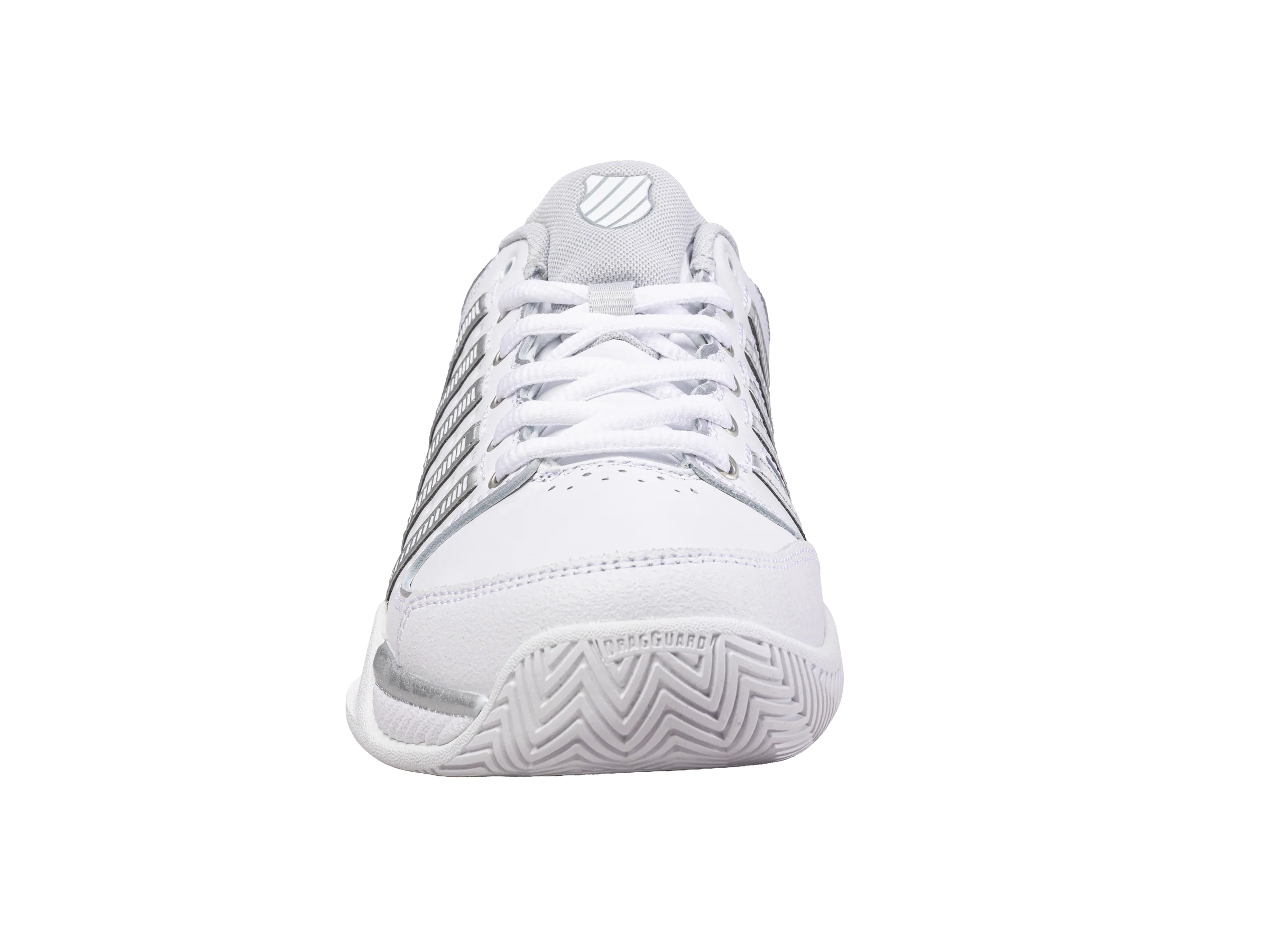 93379-107-M | WOMENS HYPERCOURT EXPRESS LEATHER | WHITE/SILVER/GLACIER GRAY - Image 3